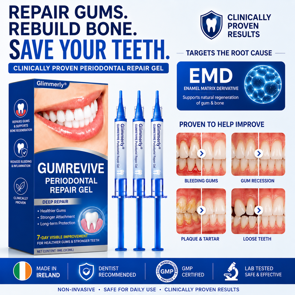 🇮🇪Glimmerly® 🎺GumRevive periodontal repair gel